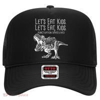 Let's Eat Kids Punctuation Saves Lives Dinosaur Hat thumb 0
