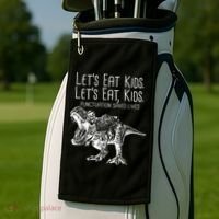 Let's Eat Kids Punctuation Saves Lives Dinosaur Golf Towel thumb 2