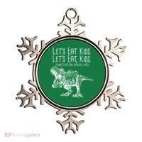 Let's Eat Kids Punctuation Saves Lives Dinosaur Ornament thumb 0