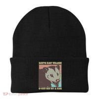 Let's Eat Trash And Get Hit By A Car Opossum Beanie thumb 0