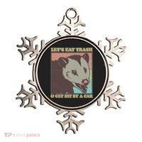 Let's Eat Trash And Get Hit By A Car Opossum Ornament thumb 0