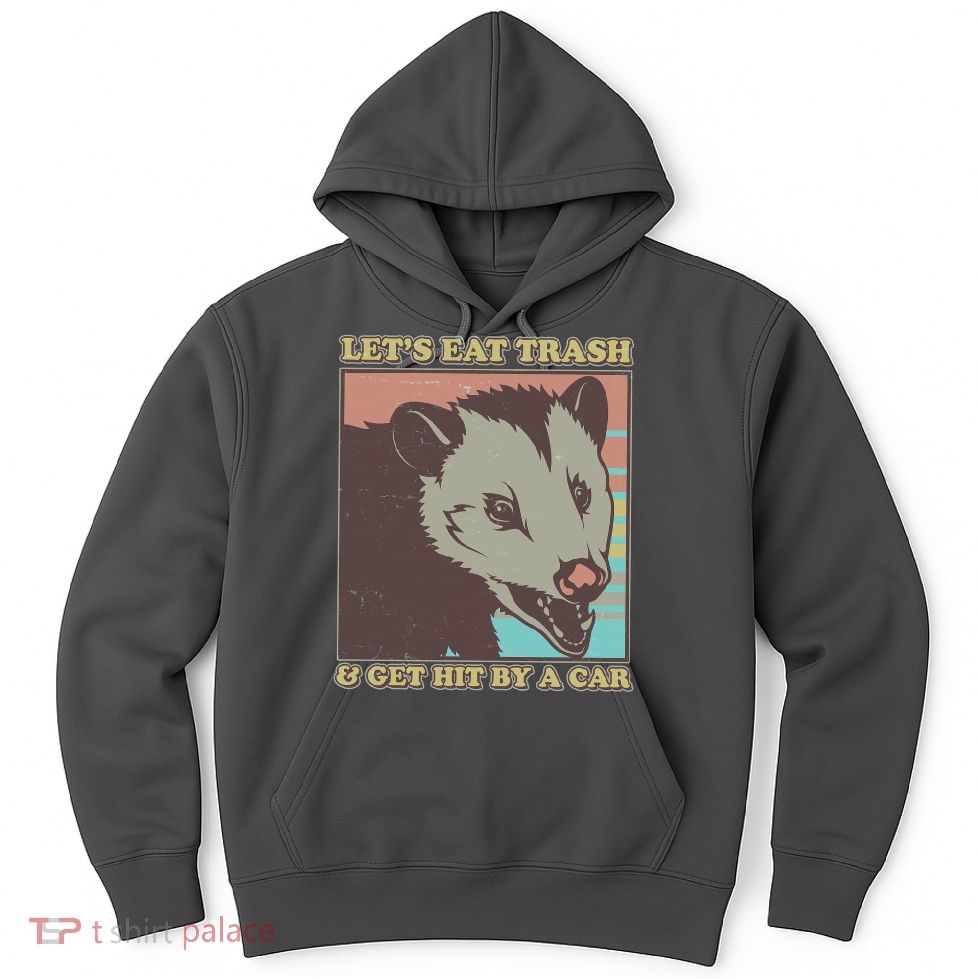 Let's Eat Trash And Get Hit By A Car Opossum Hoodie