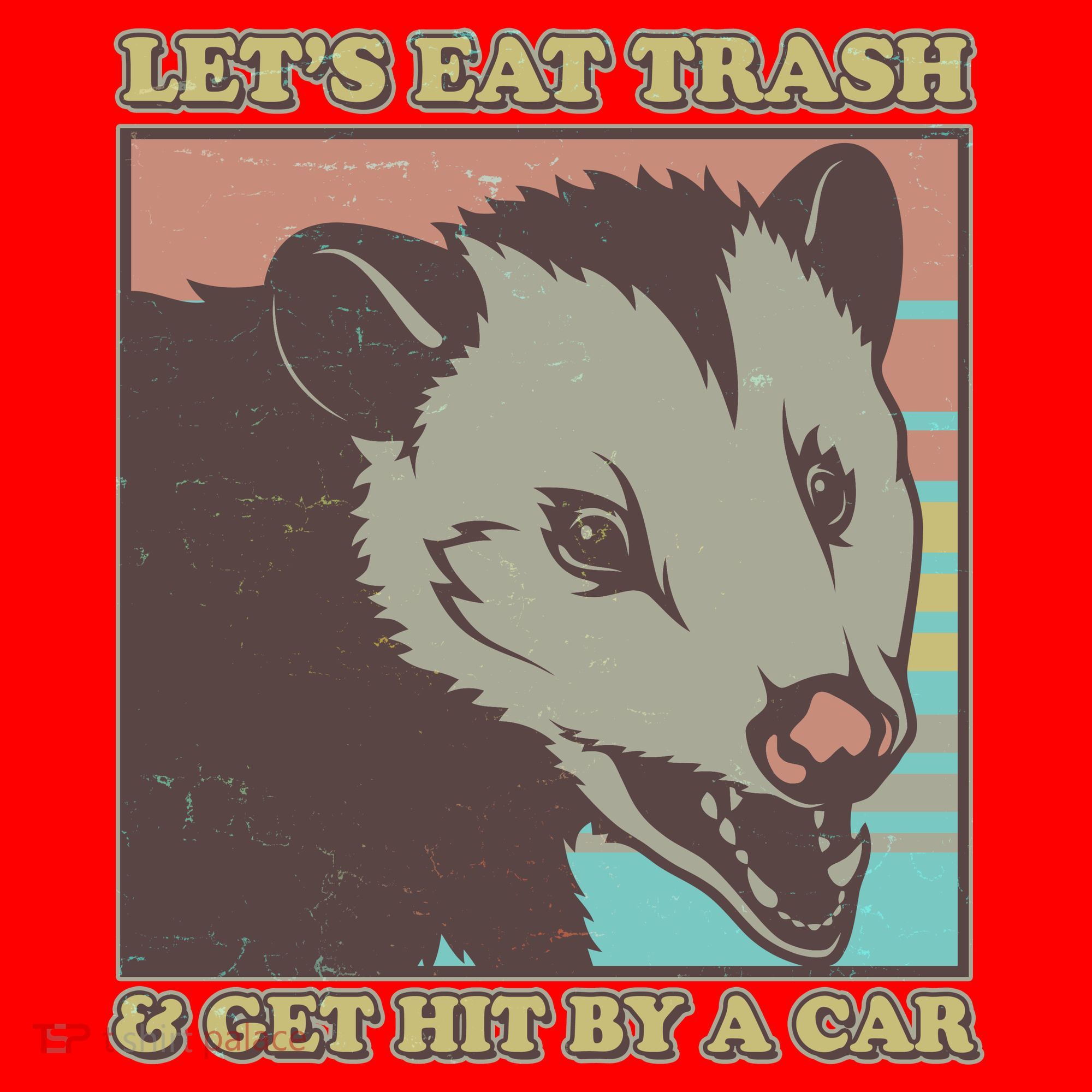 Let's Eat Trash And Get Hit By A Car Opossum Santa Hat