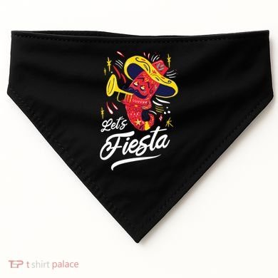 Let's Fiesta Chili Pepper USA-Made Doggie Bandana