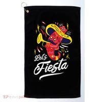 Let's Fiesta Chili Pepper Golf Towel thumb 0