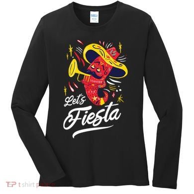 Let's Fiesta Chili Pepper Women's Long Sleeve Shirt