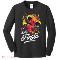 Let's Fiesta Chili Pepper Kids Long Sleeve Shirt thumb 0