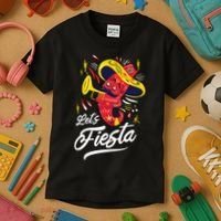 Let's Fiesta Chili Pepper Kids T-Shirt thumb 3