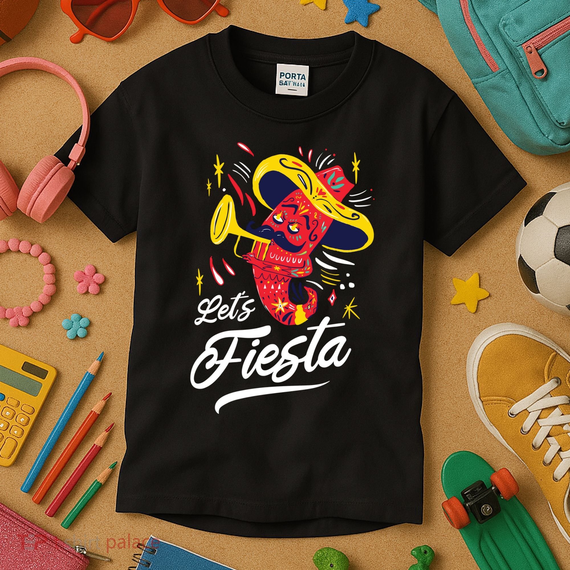 Let's Fiesta Chili Pepper Kids T-Shirt