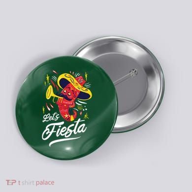 Let's Fiesta Chili Pepper Button