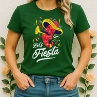 Let's Fiesta Chili Pepper Women's T-Shirt thumb 2