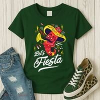 Let's Fiesta Chili Pepper Women's T-Shirt thumb 3