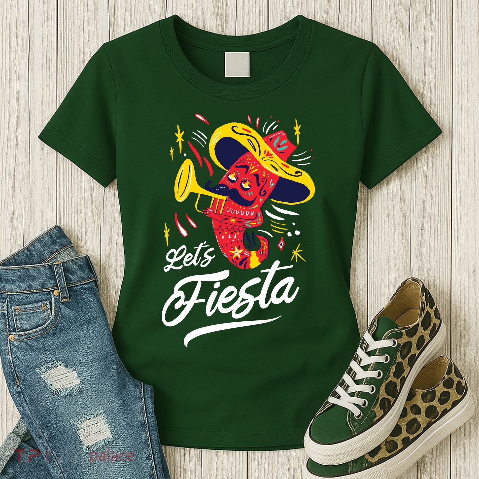Let's Fiesta Chili Pepper Women's T-Shirt