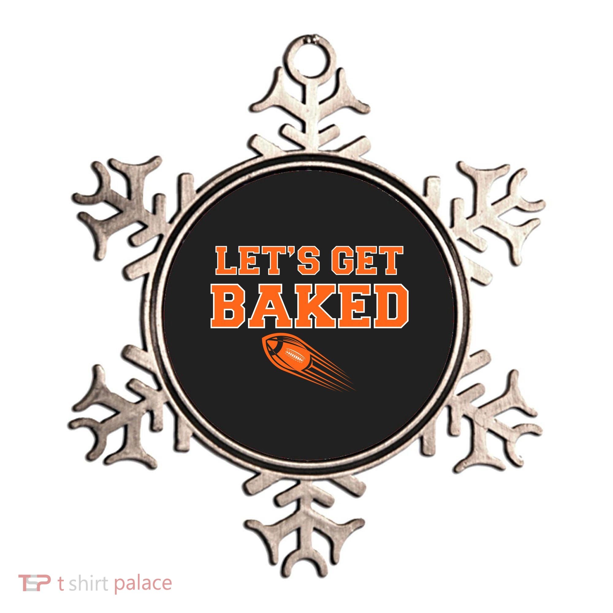 Let's Get Baked Football Cleveland Ornament