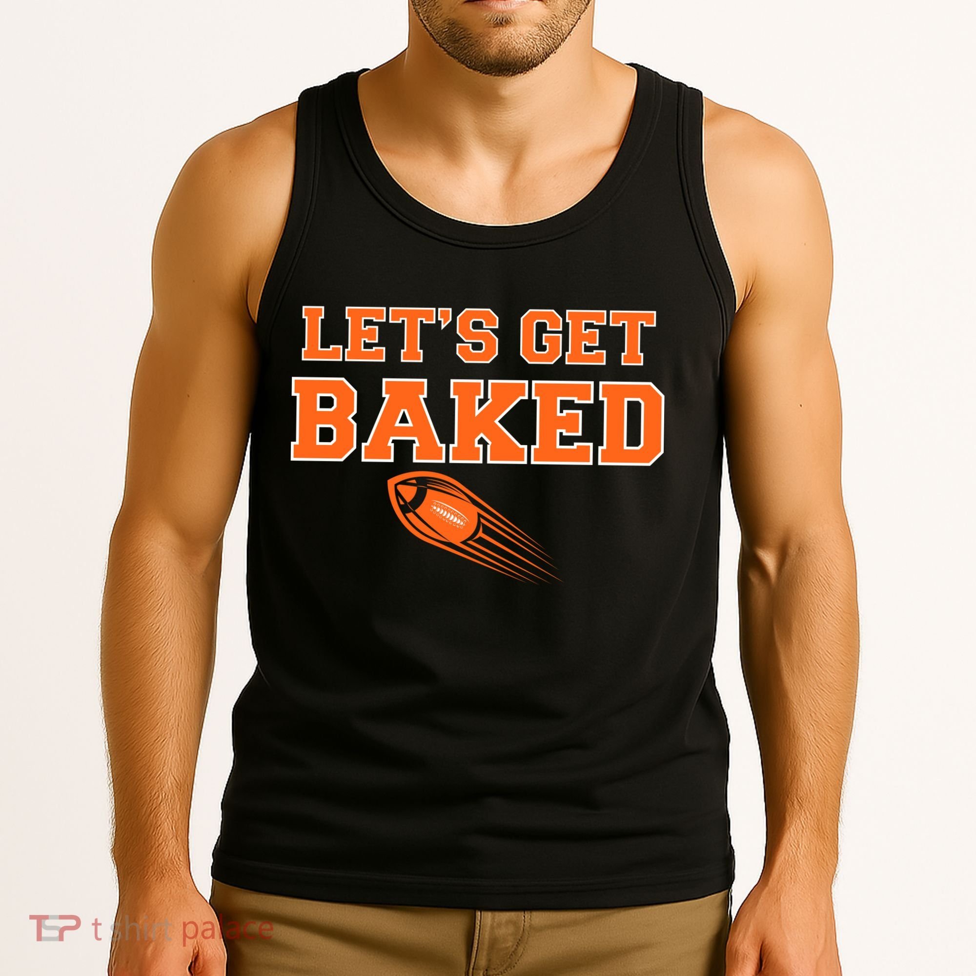 Let's Get Baked Football Cleveland Tank Top