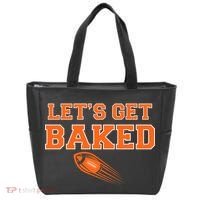 Let's Get Baked Football Cleveland Tote Bag thumb 0