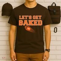 Let's Get Baked Football Cleveland T-Shirt thumb 6