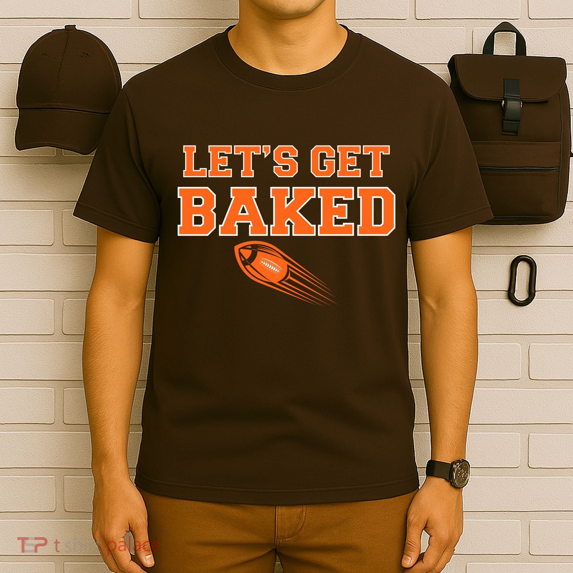 Let's Get Baked Football Cleveland T-Shirt