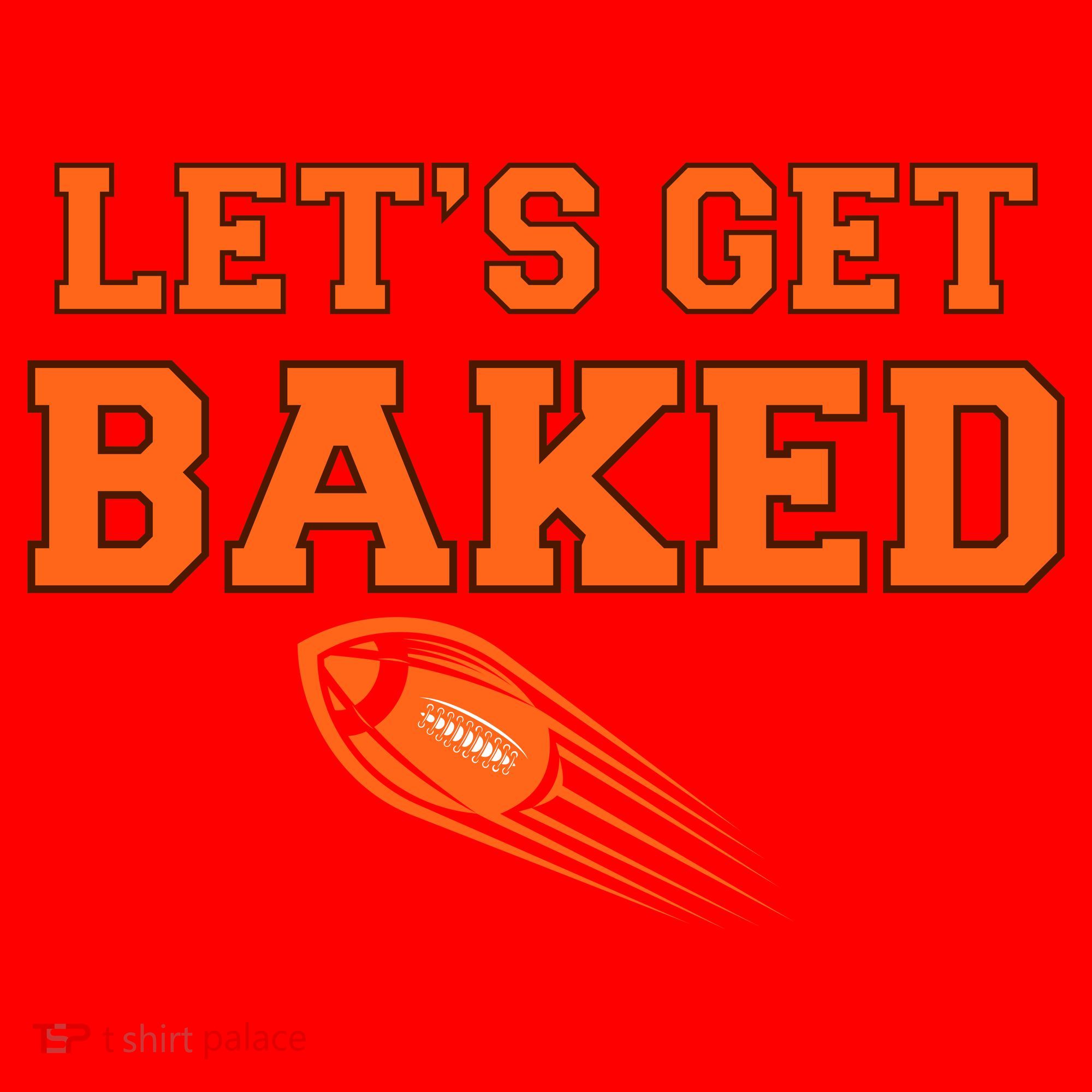 Let's Get Baked Football Cleveland Santa Hat