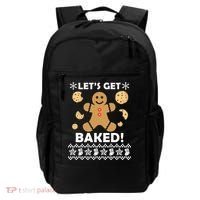 Let's Get Baked Gingerbread Cookie Ugly Christmas Backpack thumb 0