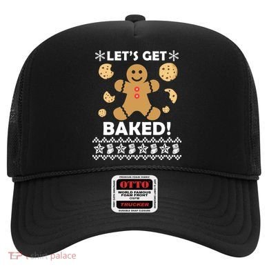 Let's Get Baked Gingerbread Cookie Ugly Christmas Hat