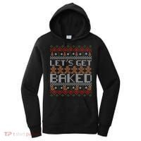 Lets Get Baked Ugly Christmas Sweater Women's Hoodie thumb 0