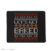 Lets Get Baked Ugly Christmas Sweater Mousepad thumb 0