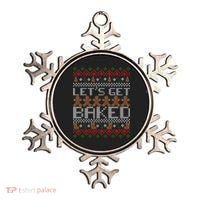 Lets Get Baked Ugly Christmas Sweater Ornament thumb 0