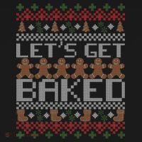 Lets Get Baked Ugly Christmas Sweater Women's Tank Top thumb 5