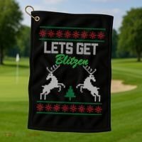 Lets Get Blitzen Golf Towel thumb 1