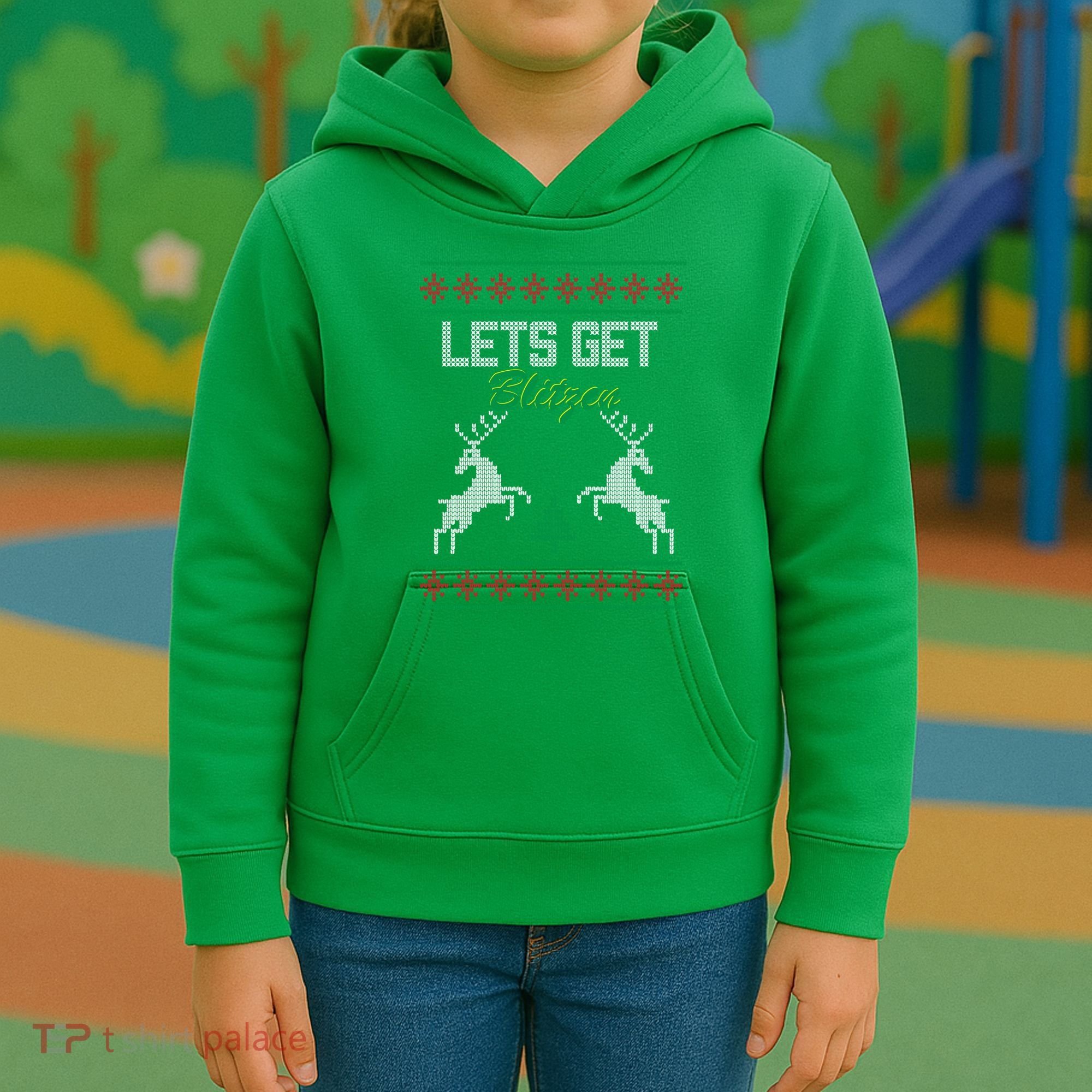 Lets Get Blitzen Kids Hoodie