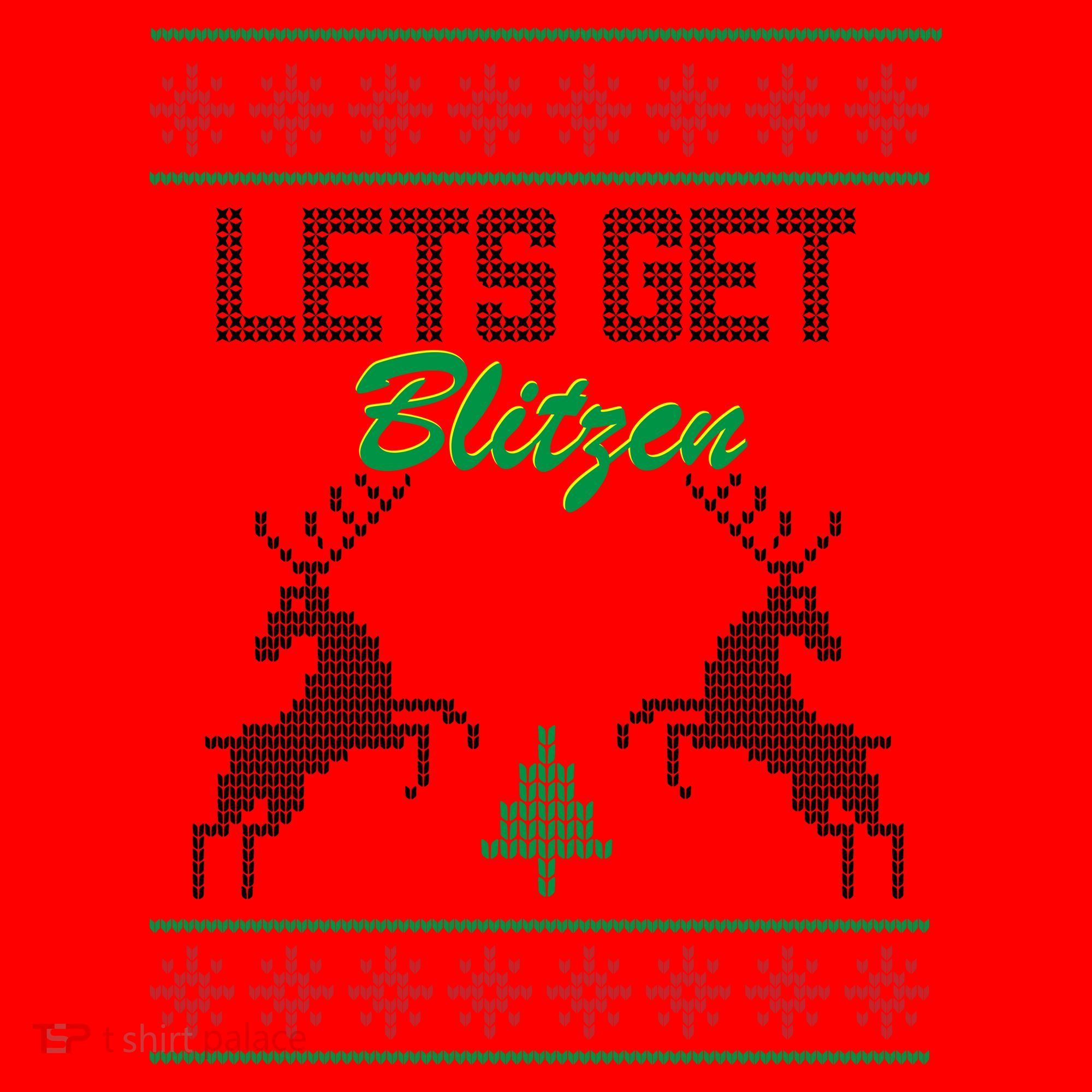 Lets Get Blitzen Santa Hat