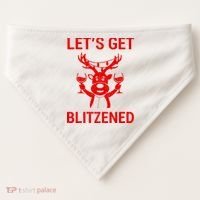 Let's Get Blitzened USA-Made Doggie Bandana thumb 0