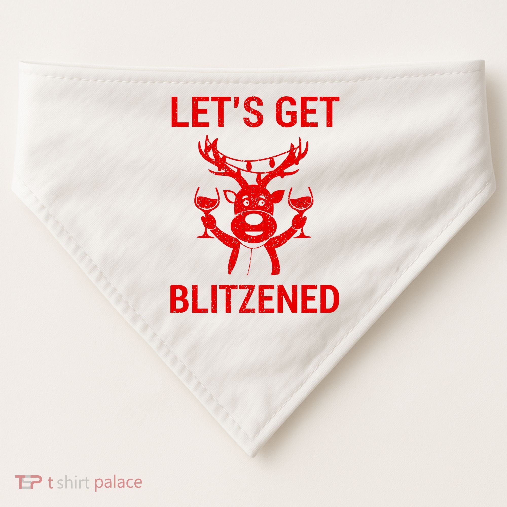 Let's Get Blitzened USA-Made Doggie Bandana
