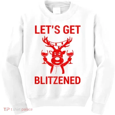 Let's Get Blitzened Kids Sweatshirt