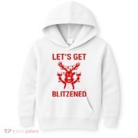 Let's Get Blitzened Kids Hoodie thumb 0