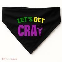 Lets Get Cray Mardi Gras Party USA-Made Doggie Bandana thumb 0