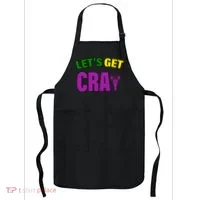 Lets Get Cray Mardi Gras Party Apron thumb 0