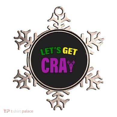 Lets Get Cray Mardi Gras Party Ornament