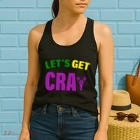 Lets Get Cray Mardi Gras Party Women's Tank Top thumb 2
