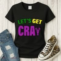 Lets Get Cray Mardi Gras Party Women's T-Shirt thumb 3