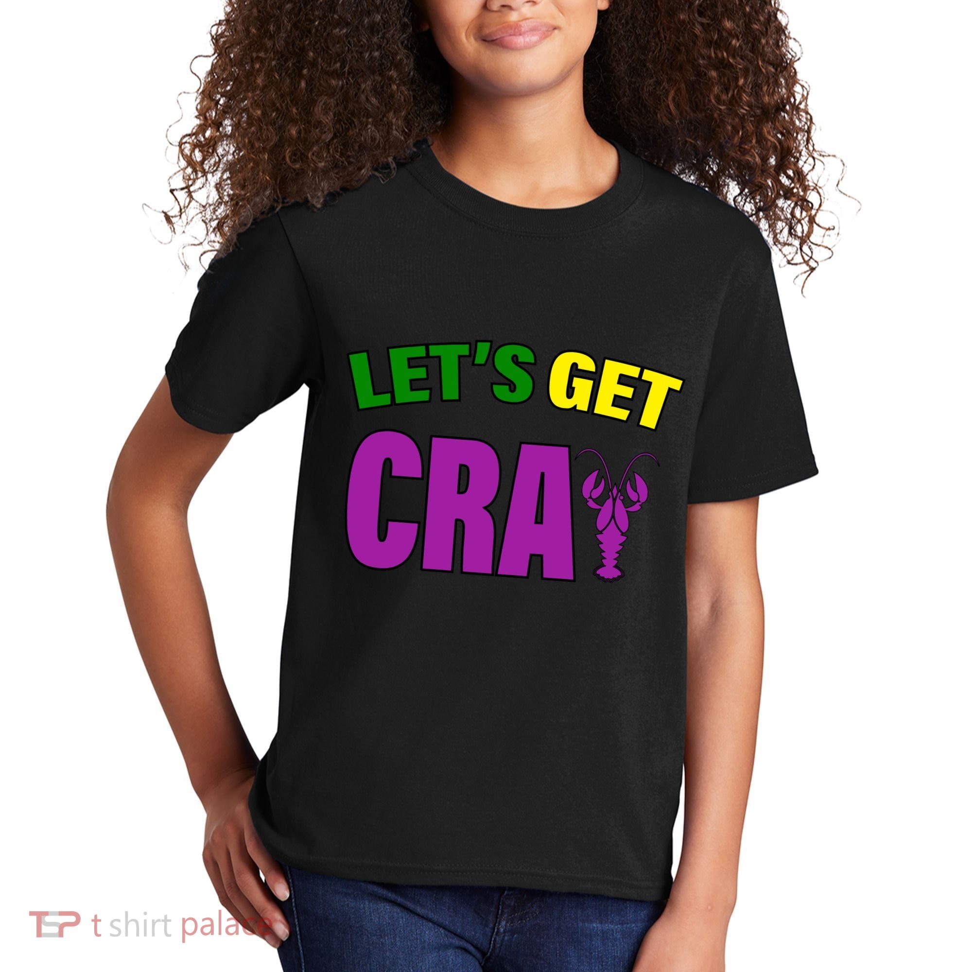 Lets Get Cray Mardi Gras Party Kids T-Shirt