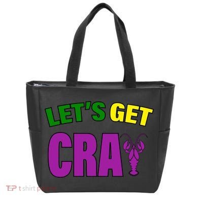 Lets Get Cray Mardi Gras Party Tote Bag