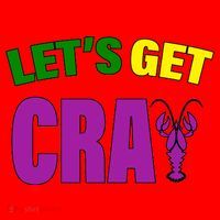 Lets Get Cray Mardi Gras Party Santa Hat thumb 1