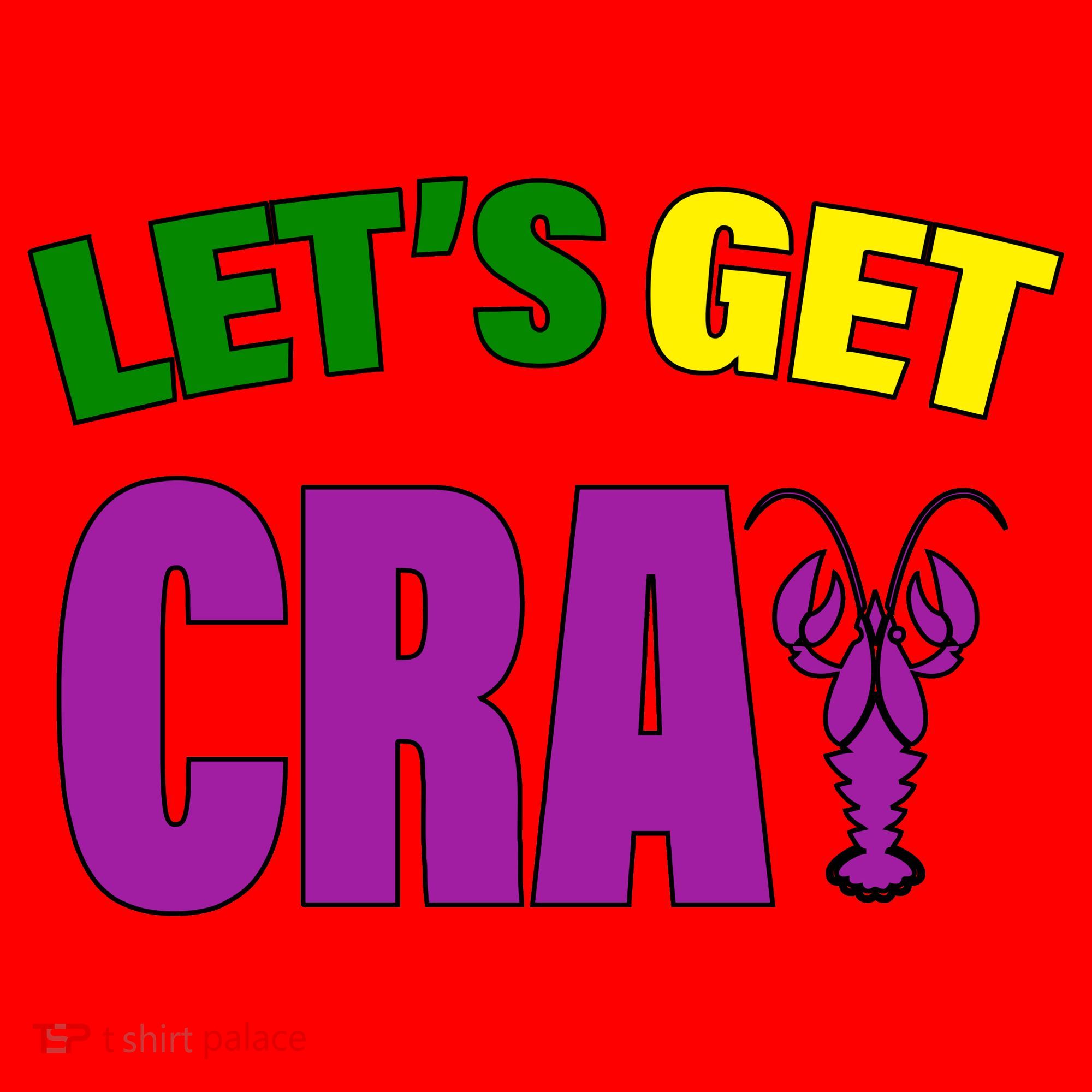 Lets Get Cray Mardi Gras Party Santa Hat