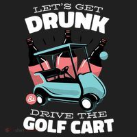 Let's Get Drunk Golf Cart Women's Sweatshirt thumb 2