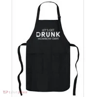 Let's Get Drunk Howbow Dah! St. Patrick's Day Clover Apron thumb 0