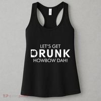 Let's Get Drunk Howbow Dah! St. Patrick's Day Clover Women's Tank Top thumb 3
