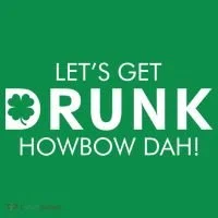 Let's Get Drunk Howbow Dah! St. Patrick's Day Clover Toddler Hoodie thumb 2