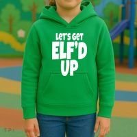 Let's Get Elf'd Up Kids Hoodie thumb 3